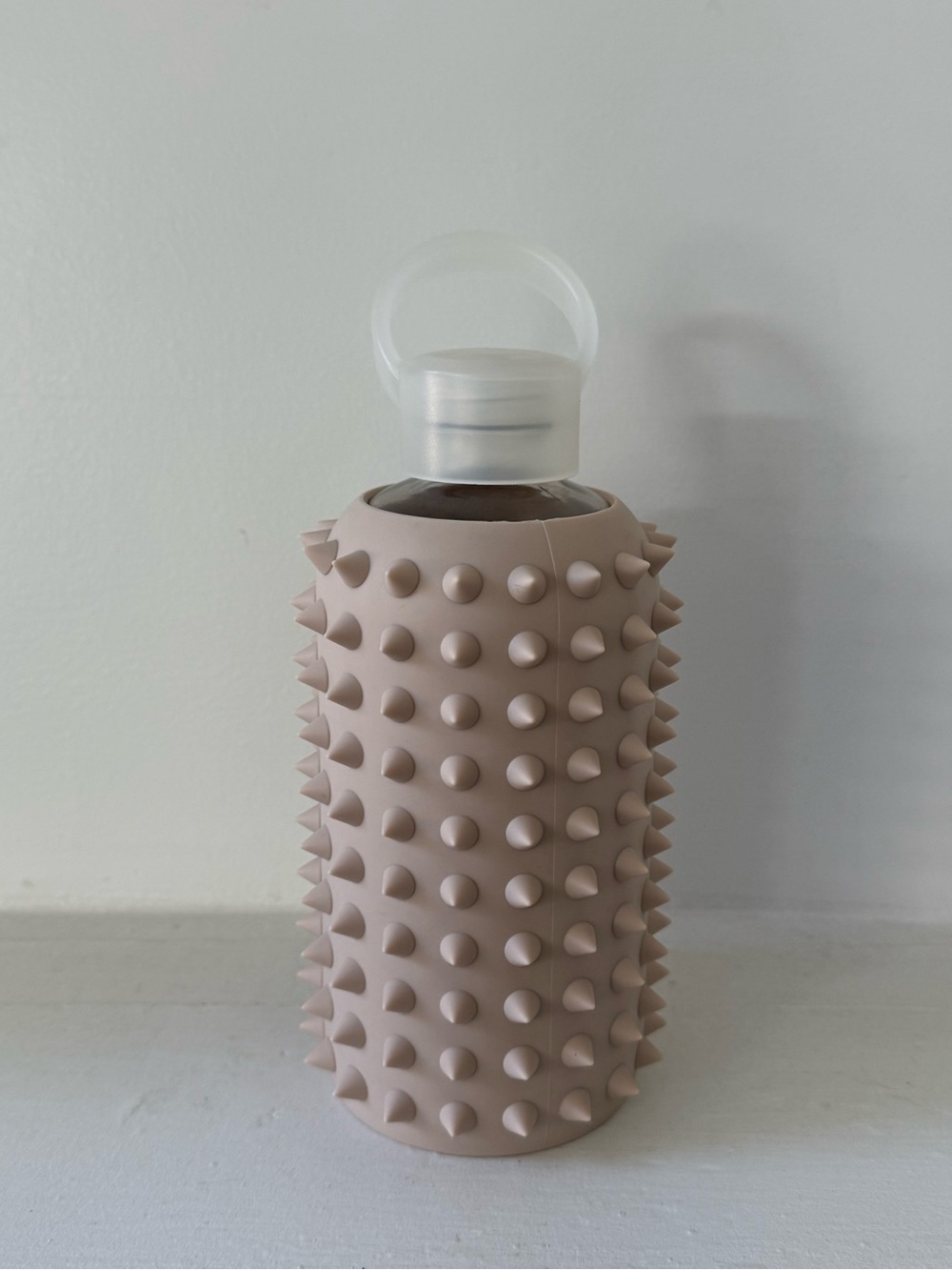 Bkr Glass Water Bottle with Spiked Silicone Sleeve